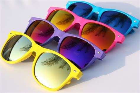 Neon Colored Wayfarer Sunglasses ☻ … | Sunglasses, Sunglasses vintage ...