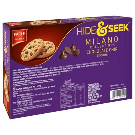 Parle Platina Hide & Seek Milano Chocolate Chip Biscuits 150 g - JioMart