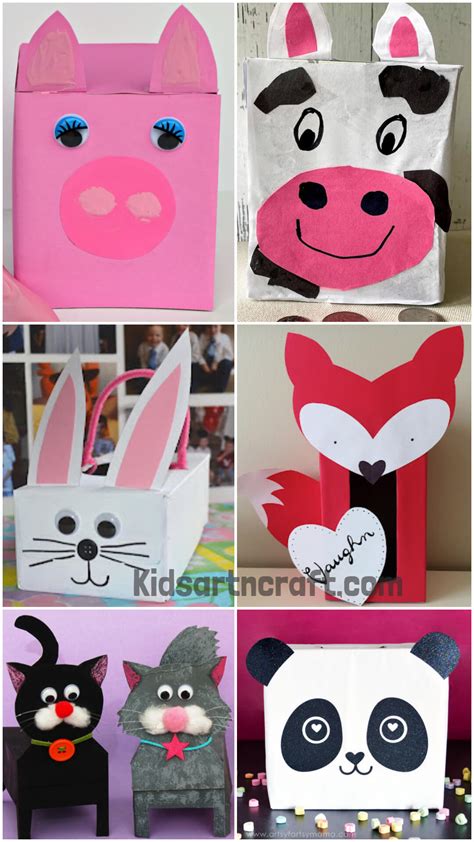 Tissue Box Animal Crafts For Kids - Kids Art & Craft