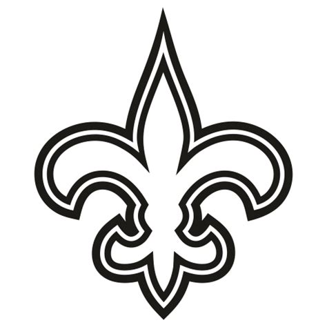 Saints Logo Black And White Png