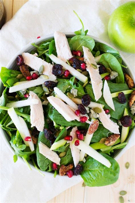 Easy Chopped Leftover Turkey Salad with Cranberries - The Tasty Tip