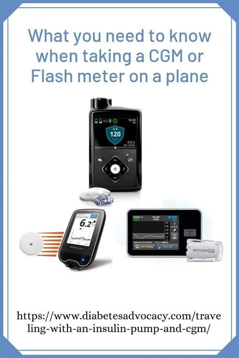 Flying with an insulin pump and CGM