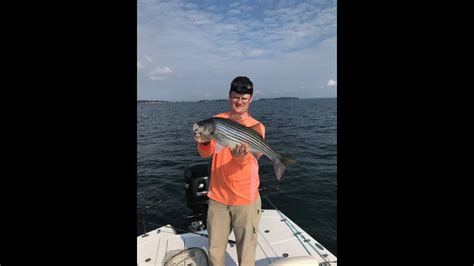 Lake Murray, SC Striper Fishing: Bite Time Window Was Short! 9-2-2018 - YouTube