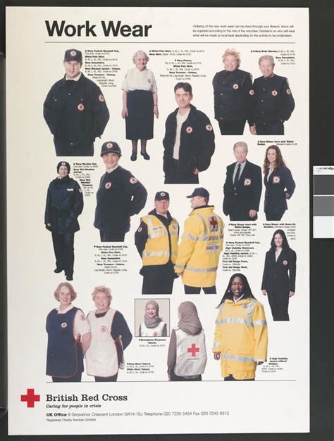 Poster advertising the new British Red Cross workwear. | British Red Cross