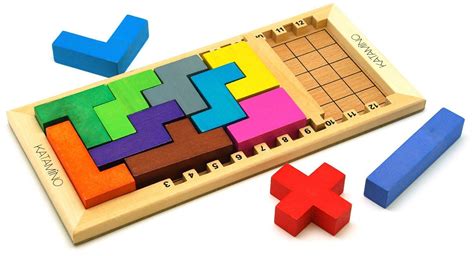 Gigamic Katamino Classic Edition Wooden Puzzle Geometric Strategy Board ...