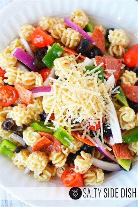 Radiatore Pasta Salad with Italian Dressing and Pepperoni | Easy Side ...