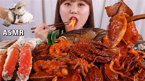 Kumpulan Mukbang seafood asmr Challenge orang Cina - YouTube