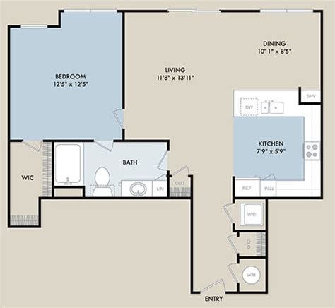 Floor Plans of The Metropolitan in Raleigh, NC