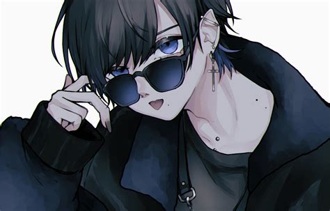 Download Sunglasses Anime Original HD Wallpaper by 402