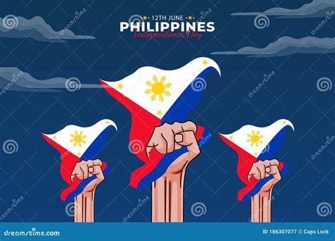 Vector Illustration Of Filipino Araw Ng Kalayaan. Philippine ...