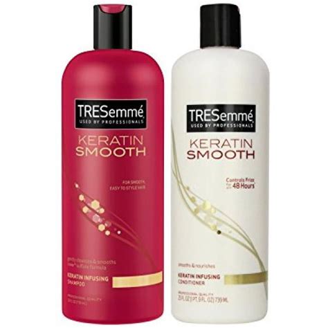 Tresemme Keratin Smooth Infusing Shampoo And Conditioner, 25 Ounce ...