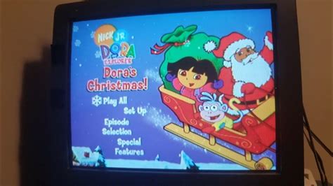 Dora The Explorer: Dora's Christmas 2004 DVD Menu Walkthrough - YouTube