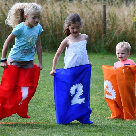 Party Sports Day Set - Sack Race, 3 Legged Race, Egg and Spoon Race, Bean Bags by Garden Games ⋆ ...