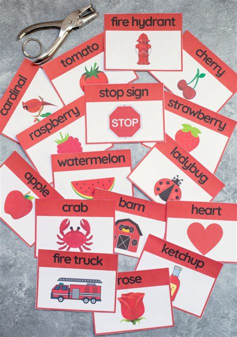 Red Words Flashcards – Free Printable | Haus of Boys