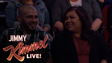 Behind the Scenes with Jimmy Kimmel & Audience (Couple Celebrating ...