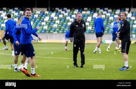 Kyle lafferty training for northern ireland hi-res stock photography ...