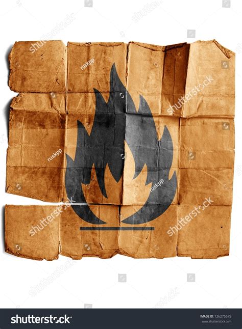 Fire Hazard Warning Symbol Stock Illustration 126275579 | Shutterstock