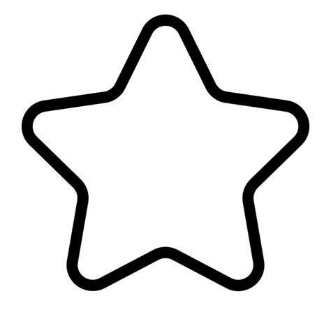 Star Clipart Black And White