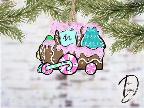 Gingerbread Train PNG - Etsy