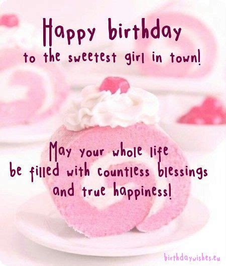 Birthday Wishes Quotes For Cute Girl - Vally Isahella