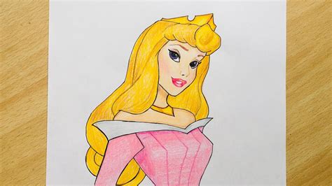 How to Draw Disney Sleeping Beauty Aurora Cute step by step | Disney ...