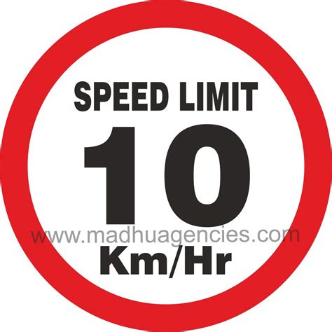 Detec™ ACP Speed Limit 10 Safety Sign Board | ubicaciondepersonas.cdmx.gob.mx