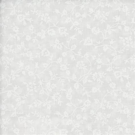 Floral Tone on Tone Fabric White on White - Etsy