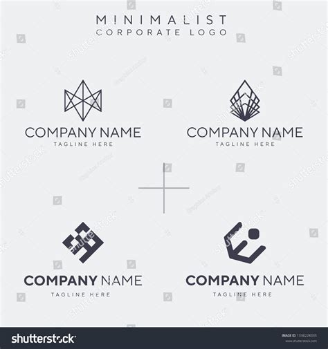 Minimalist Corporate Logo Vector Template Stock Vector (Royalty Free) 1338228335 | Shutterstock