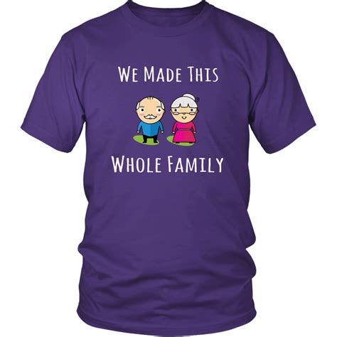 Grandparents We Made This Whole Family Funny Christmas Family Reunion Tshirt | Family reunion ...