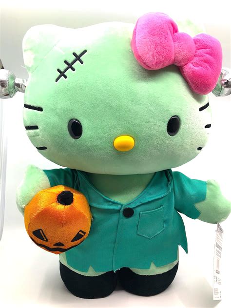 SANRIO Hello Kitty Frankenstein Halloween Greeter Plush, 2023, 19 in ...