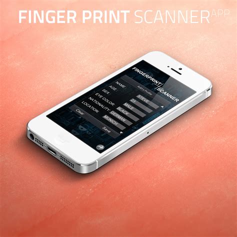 Finger Print Scanner App on Pantone Canvas Gallery