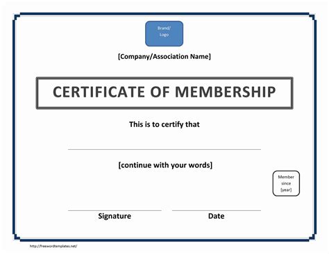 Certificate of Membership