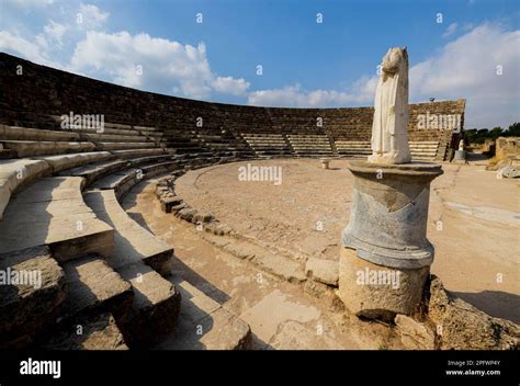 June 7, 2022, Famagusta, Cyprus: The Roman theatre of Salamis was built during the reign of ...