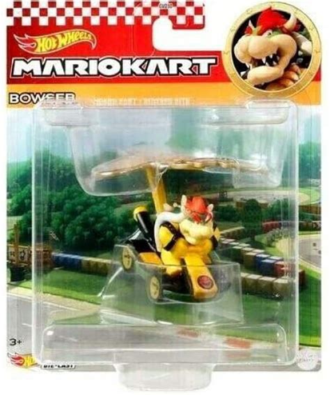 Hot Wheels Mario Kart Glider Bowser 164 Diecast Car Standard Kart Bowser Kite Mattel Toys - ToyWiz