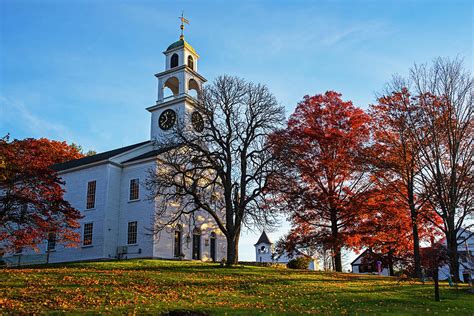 First Parish of Sudbury Fall Day Sudbury MA Photograph by Toby McGuire ...