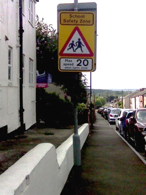 UK School Safety Zone Max Speed 20 When... © Gary :: Geograph Britain and Ireland