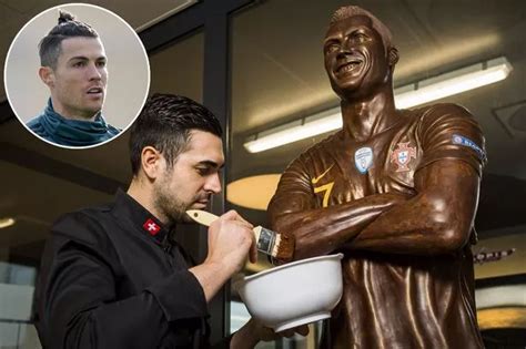 New 120kg Cristiano Ronaldo statue unveiled - and it's made entirely of ...