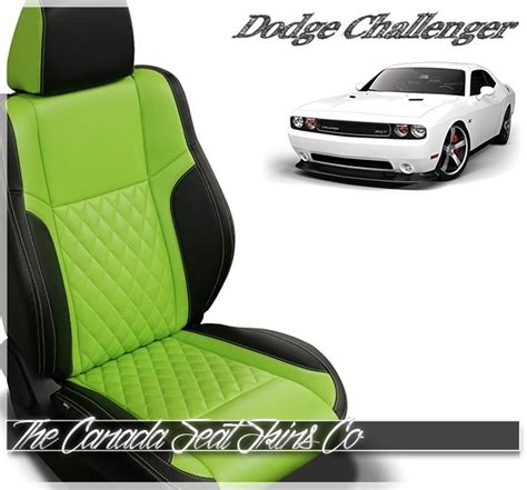 2018 Dodge Challenger Leather Seat Covers - Velcromag