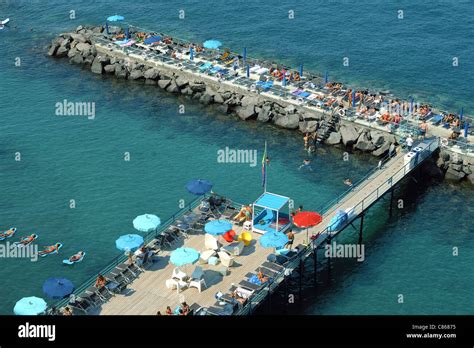 Sorrento beach Italy Stock Photo - Alamy