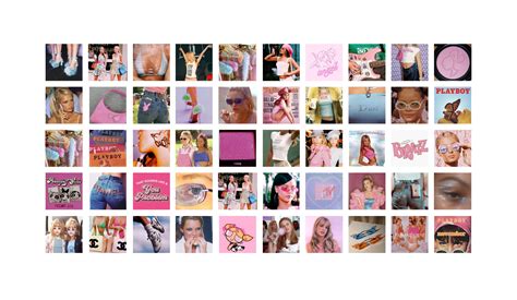 97 Decor Y2k Room Decor Aesthetic Pink Y2k Poster, 2000s Room Decor, Cute Photo Wall Collage Kit ...
