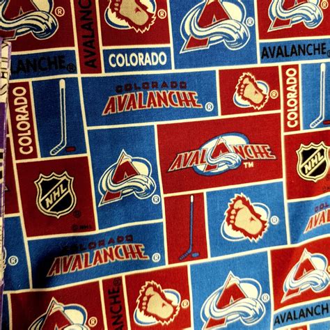 Adult Face Mask / Colorado Avalanche Fabric / Ready to Ship | Etsy