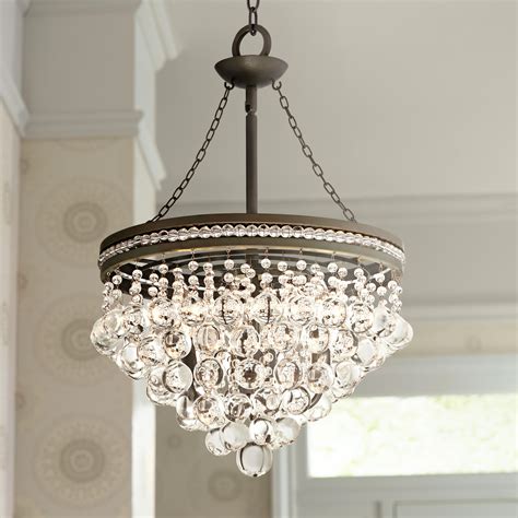 Regina Olive Bronze 19" Wide Crystal Chandelier - #U2231 | Lamps Plus | Chandelier bedroom ...