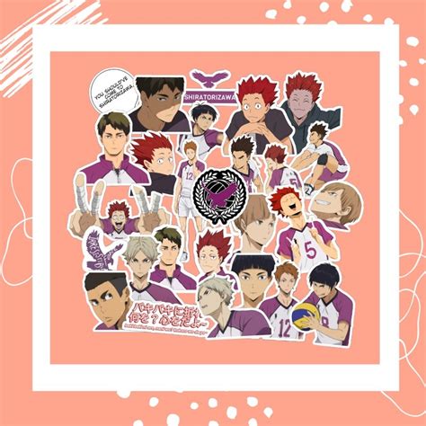 25 pcs. Haikyuu SHIRATORIZAWA Stickers | Shopee Philippines