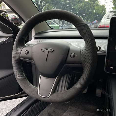 Best Tesla Steering Wheel Cover so Far! – Stitchingcover