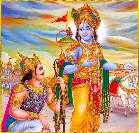 SHRI KRISHNA & ARJUNA | Bhagavad gita, Lord krishna wallpapers, Lord hanuman wallpapers