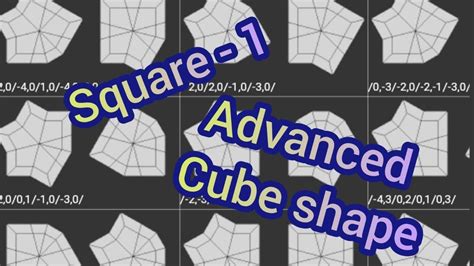 Advanced Square - 1 cube shape tutorial! - YouTube