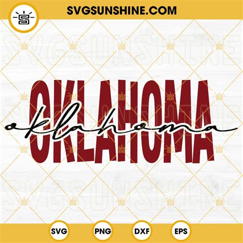 Oklahoma SVG, Oklahoma Sooners Football SVG PNG DXF EPS