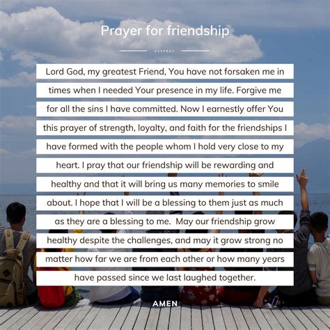 A nurturing prayer for friendship growth