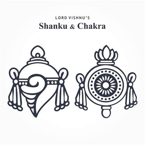 Premium Vector | God vishnu tirupati balaji shanku chakra holy symbol ...