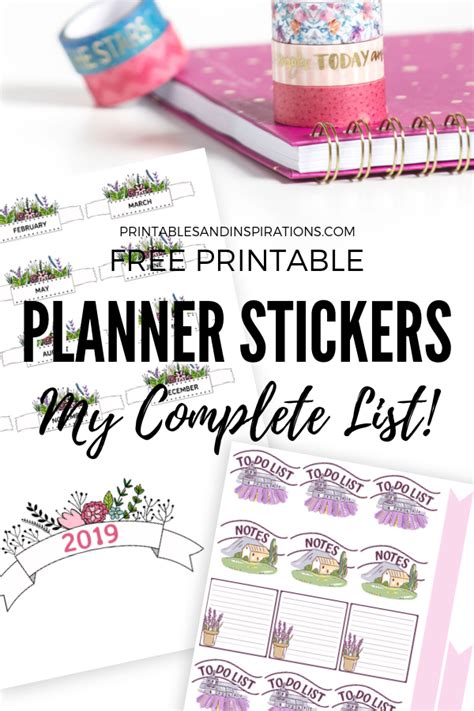 Free Planner Stickers For Your Planner Or Bullet Journal! - Printables ...